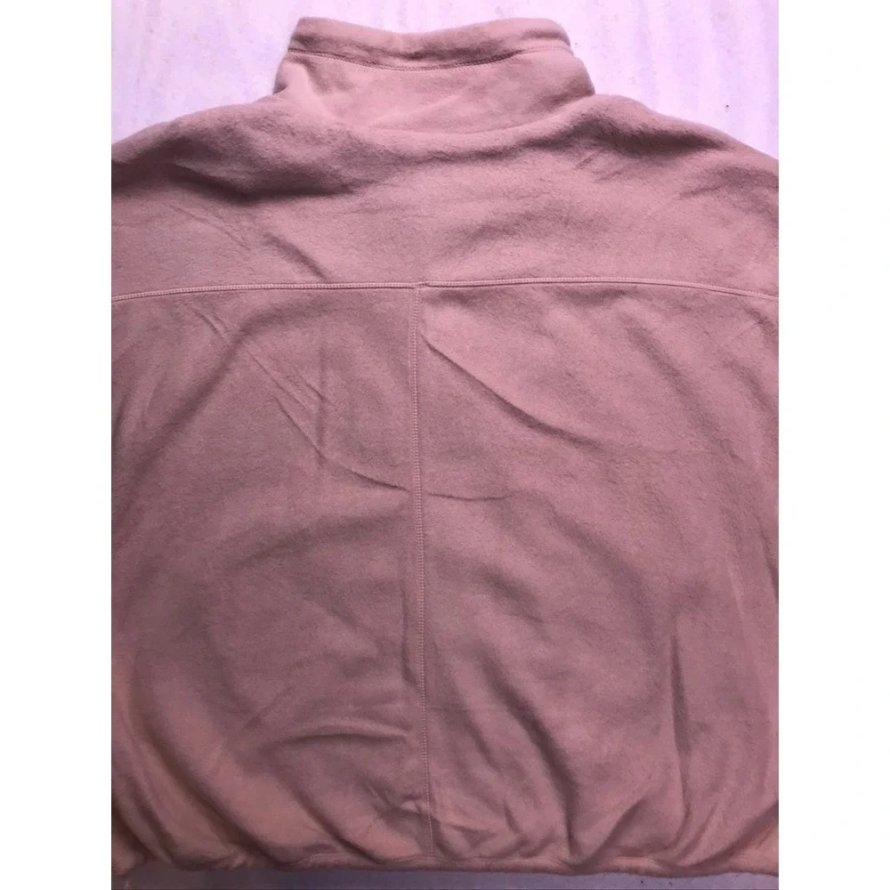 Perch by Blu Pepper Fleece Jacket Womens 2XL Beige Full Zip‎ Mock Neck NWOT